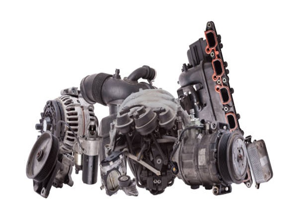 Intake manifold plastic housing with a system for adjusting the air flow to the engine. Repair and replacement of spare parts of vehicles in a car service.